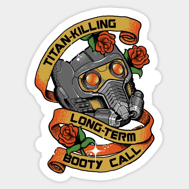 Titan-Killing Long-Term Booty Call Sticker by DCLawrenceUK